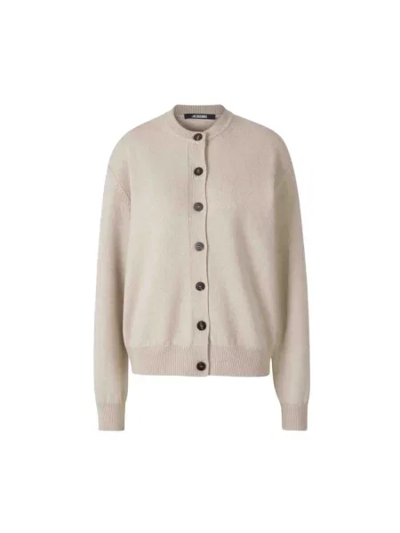 Kardigan Jacquemus wełniany beżowy