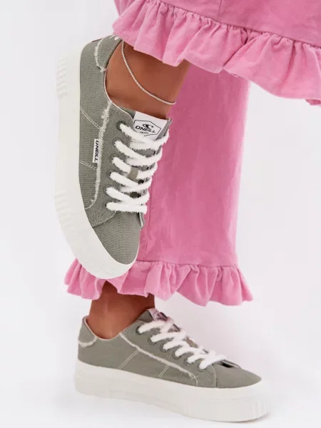 Teniși O'neill cu platformă alb