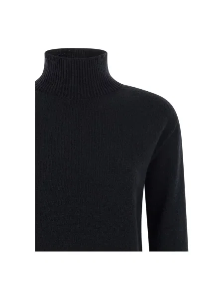 Sweter z golfem Max Mara niebieski