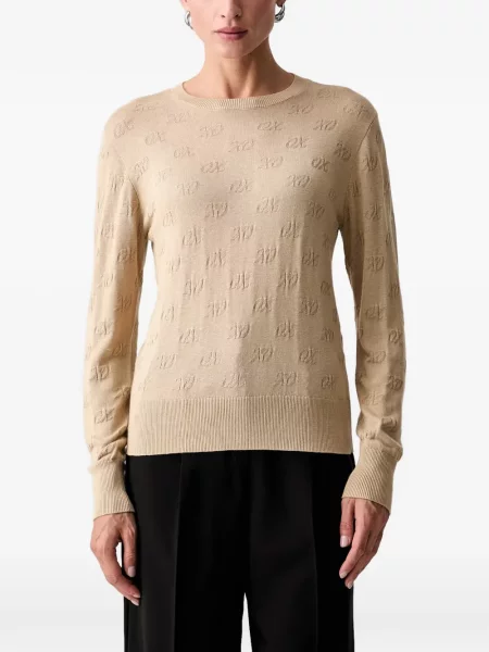 Pulover Armani Exchange din jacard cu autograf