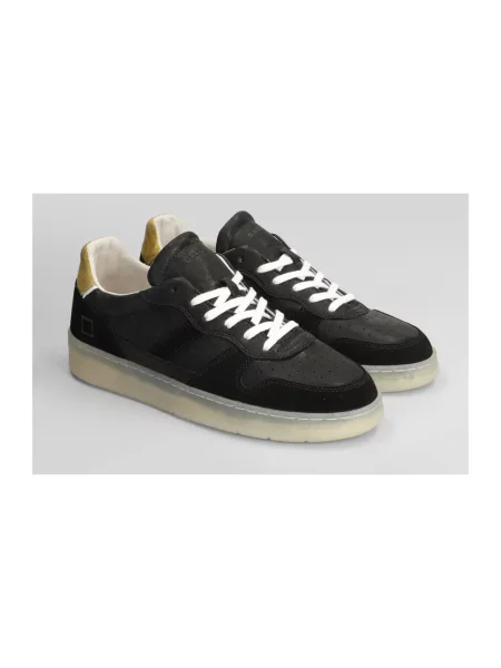 Sneakersy D.a.t.e. wełniane czarne