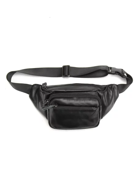 RoyalBag Поясна сумка Шкіра чорний