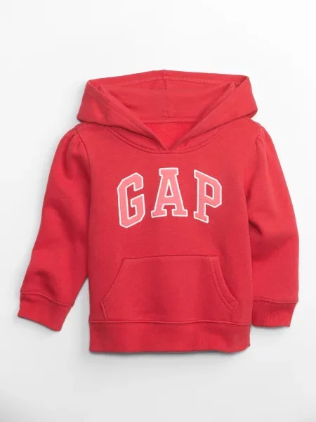 Bluza z kapturem Gap czerwona