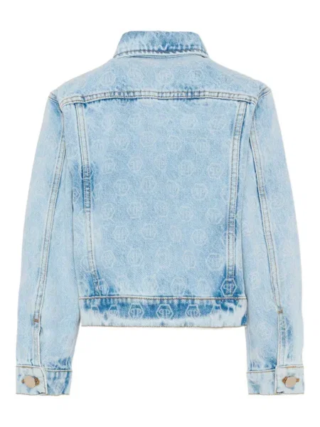Geacă de blugi copii Philipp Plein albastru