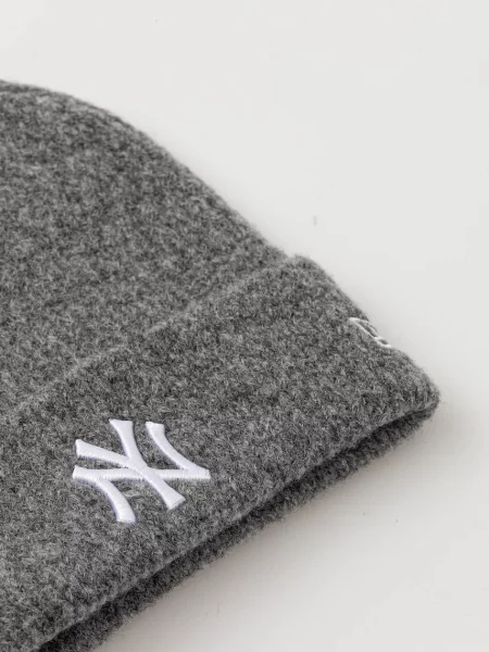 Шерстяная шапка New Era серая
