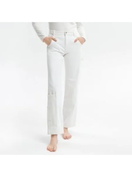 Sinsay Džíny straight Krémová