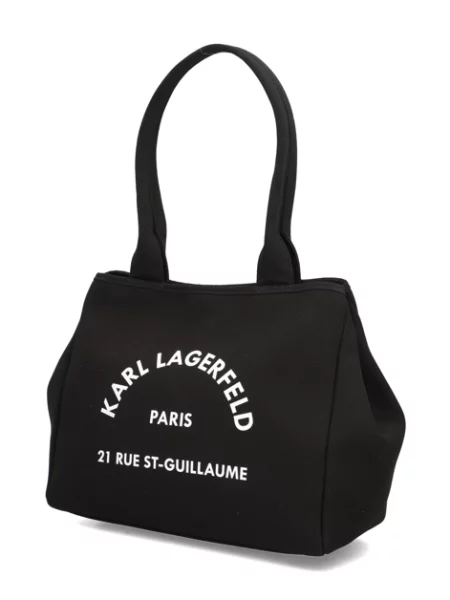 Trapéz kabelka Karl Lagerfeld černá