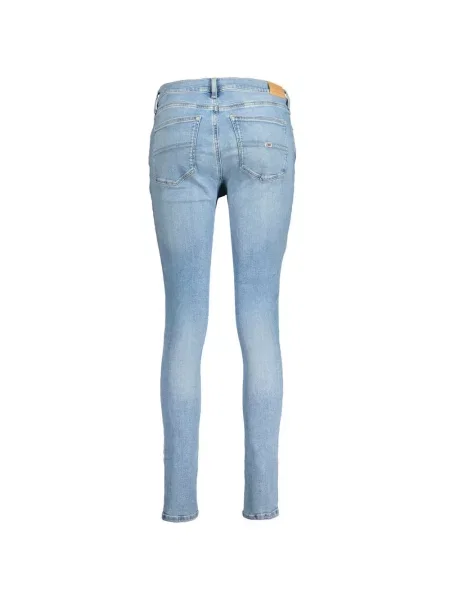 Skinny jeansy skinny Tommy Jeans niebieskie