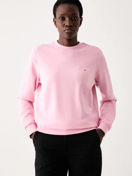 Tommy Jeans hanorac pentru femei din roz