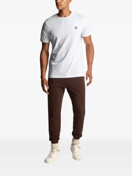 Tricou Lyle & Scott cu aplicații alb
