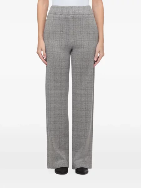 Pantaloni D.exterior în carouri gri