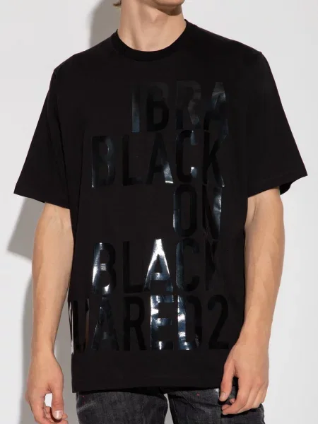 Majica Dsquared s potiskom črna