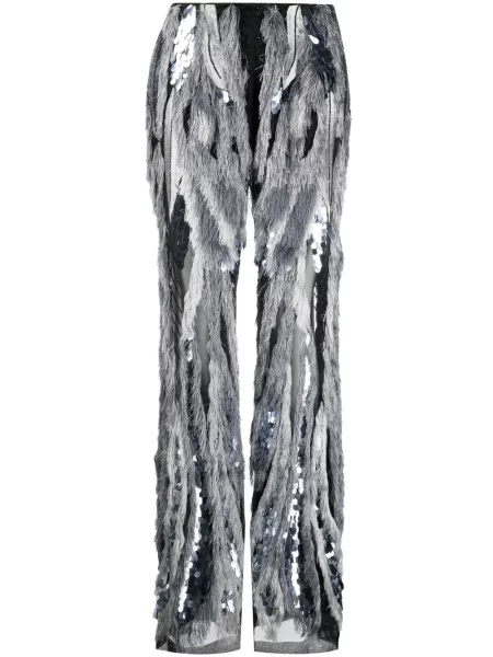 Pantaloni palazzo Alberta Ferretti cu paiete