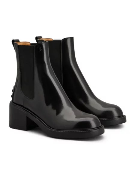 Botki Tod's skórzane czarne