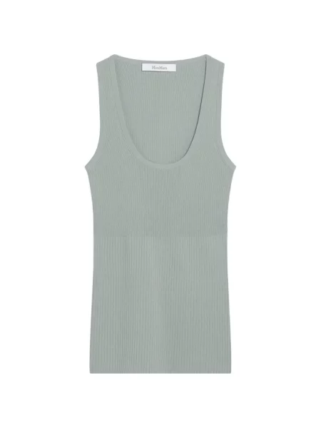 Top Max Mara fără mâneci verde