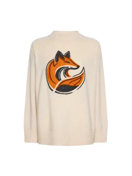 Lniany sweter Elena Miro' biały