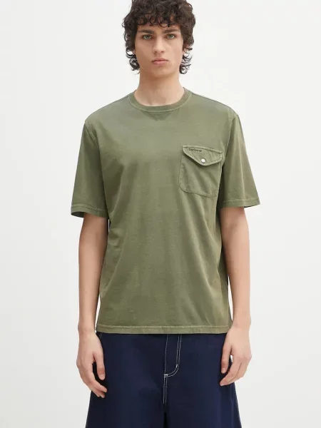 Тениска Barbour Barbour Newstreet Relaxed Fit T-Shirt зелено