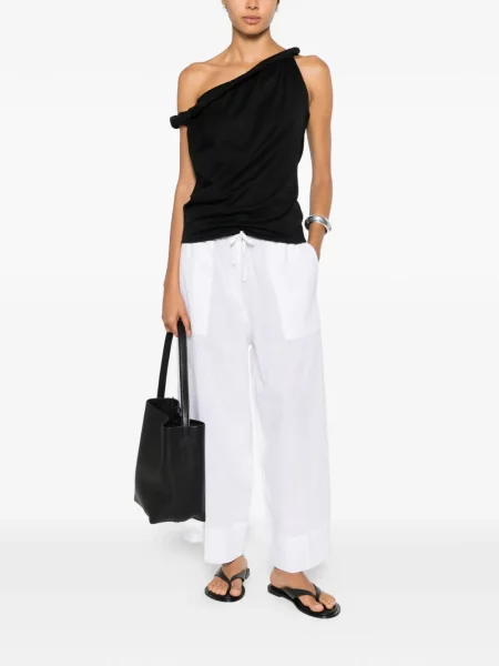 Pantaloni Toteme cu cordon alb