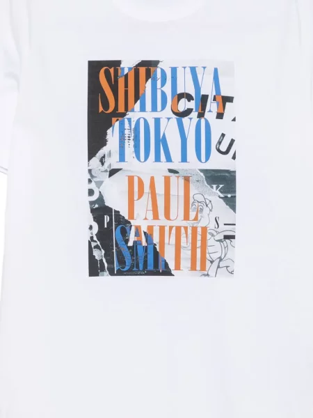 Tricou Ps Paul Smith cu imagine alb