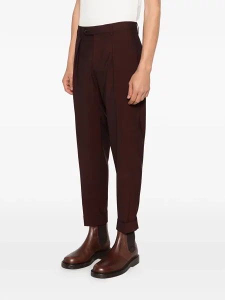 Pantaloni Berwich plisate violet