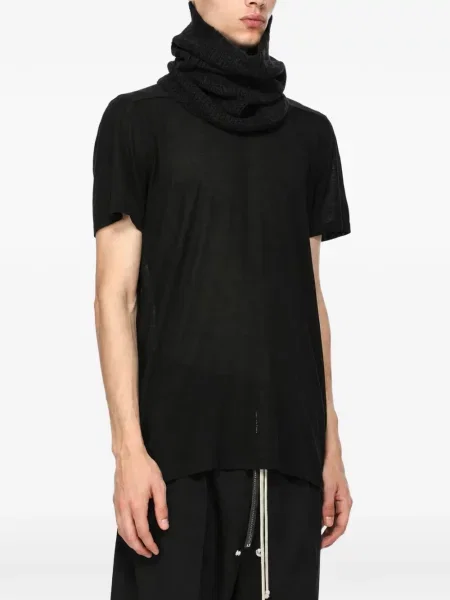 Fular Rick Owens tricotate negru