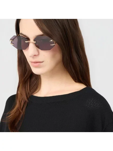 Okulary przeciwsłoneczne Roberto Cavalli żółte