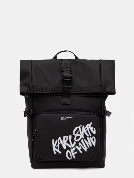 KARL LAGERFELD JEANS Batoh / biela čierna