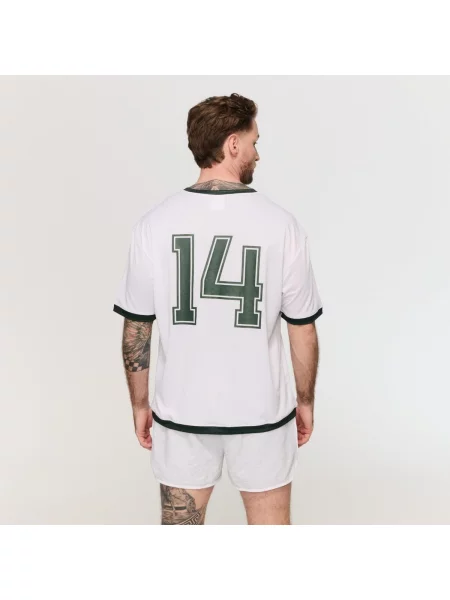 Szorty dresowe fitness oversize Varsity szare
