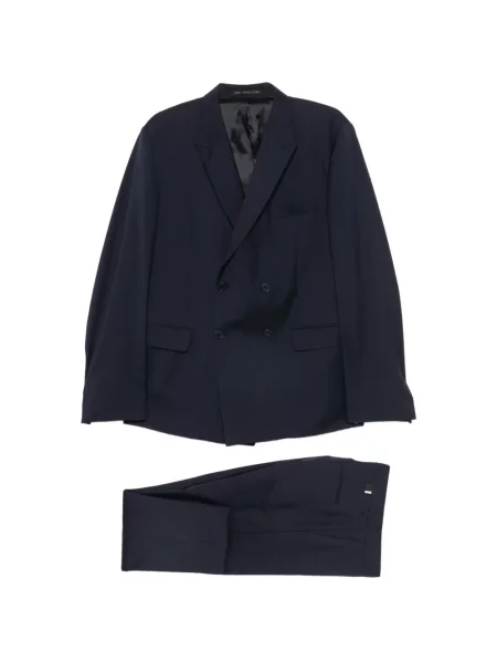 Costum Low Brand cu două rânduri de nasturi albastru