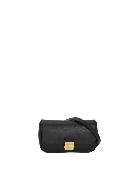 Torebka crossbody Coccinelle skórzana czarna