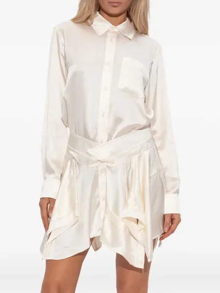 Rochie midi Alexander Wang de mătase până la genunchi de costum