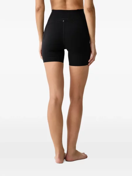 Pantaloni scurți On cu talie înaltă negru