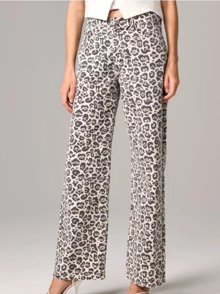 Джинси wide leg різнобарвний