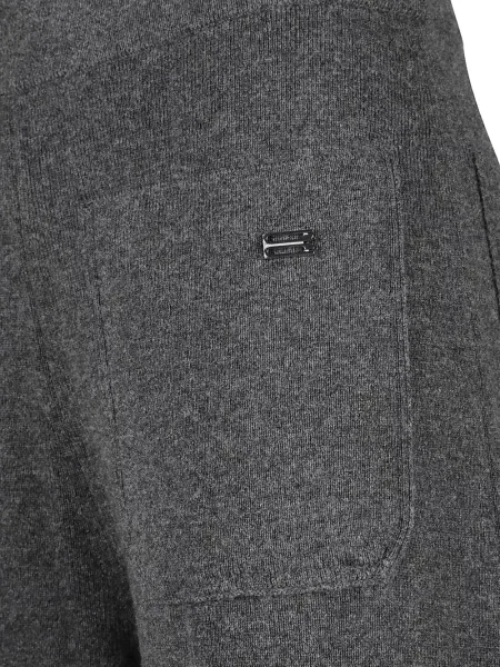 Pantaloni Victoria Beckham tricotate alergare gri