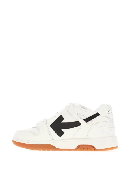 Sneakersy Off-white skórzane biznesowe białe