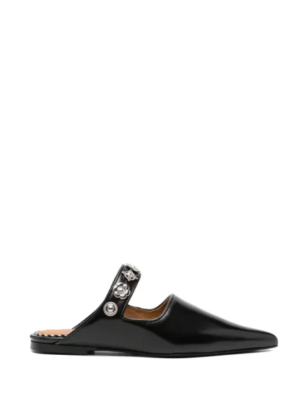 Papuci tip mules Toga Pulla din piele negru