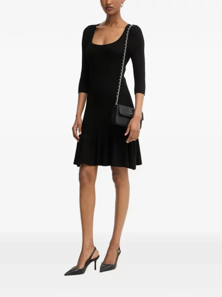 Rochie mini Morgan cu volane negru