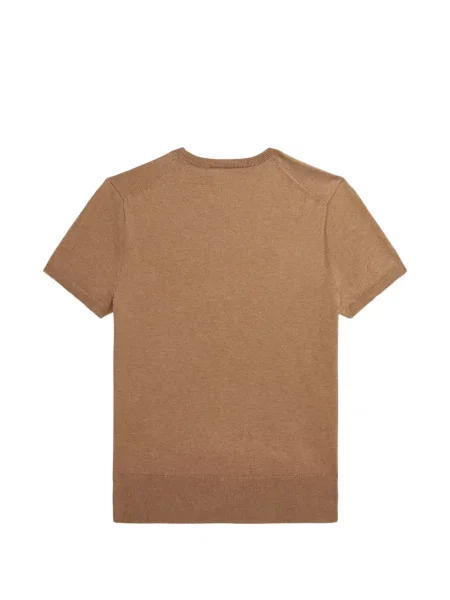 Pulover Polo Ralph Lauren clasic din țesătură twill cu autograf verde