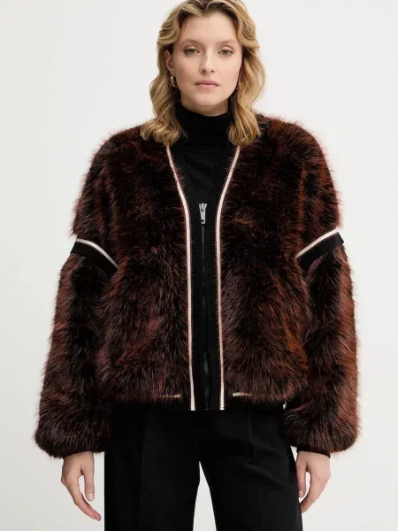 Guess kurtka KATIA przejściowa brązowy