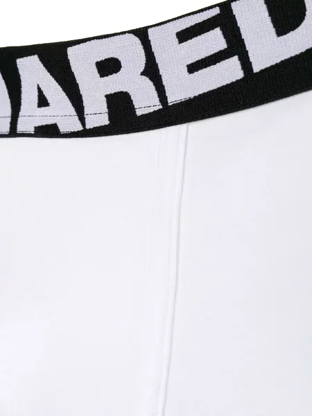 Boxerky Dsquared2 s autogramem bílé