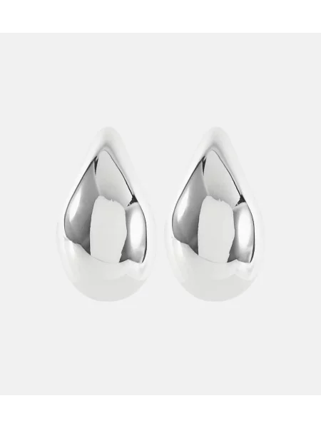 Обеци Bottega Veneta сребристо