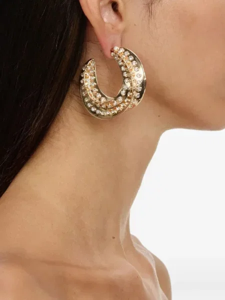 Обеци Self-portrait с кристали