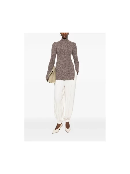 Sweter Sportmax wełniany brązowy