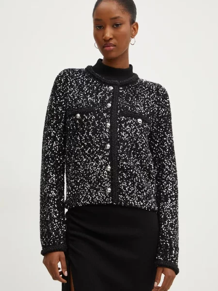 MICHAEL Michael Kors cardigan femei călduros negru
