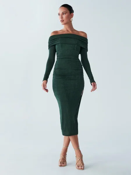 BWLDR Rochie de seară Piedra smarald verde