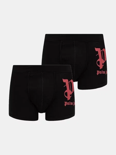 Palm Angels bokserki dopasowane z bawełną czarne