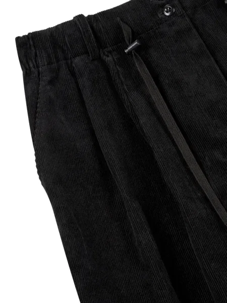 Pantaloni Studio Tomboy de catifea cord negru