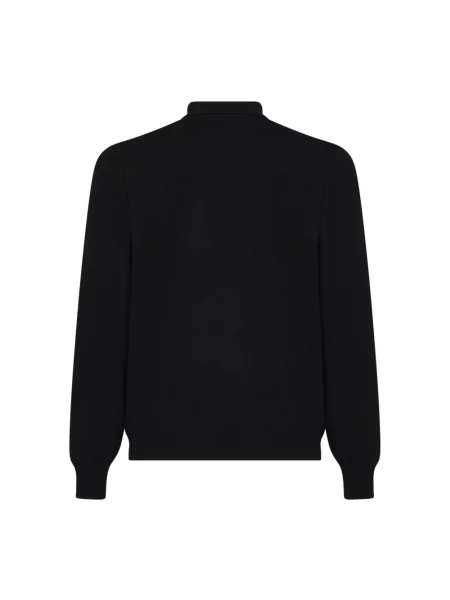 Koszulka polo D4.0 wełniana czarna