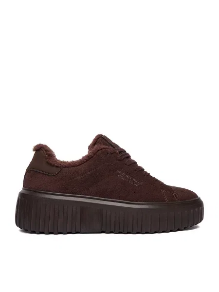 Sneakersy Beverly Hills Polo Club Tmavo hnedá