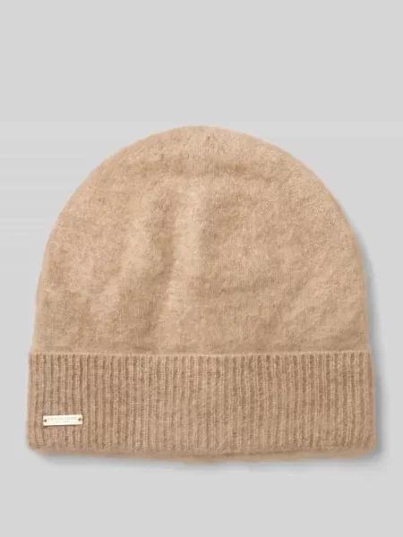 Czapka beanie z czystego kaszmiru Seeberger beżowa